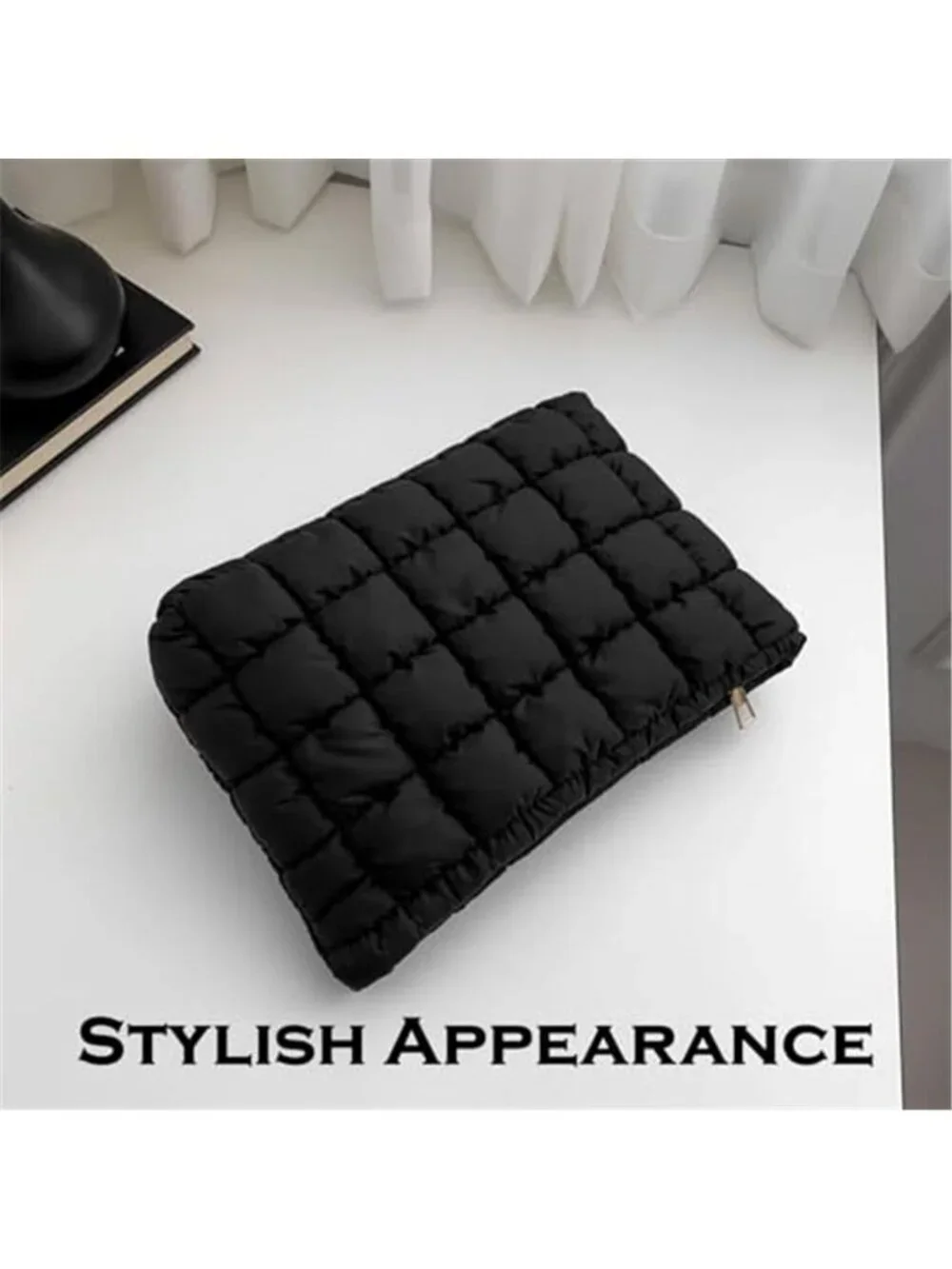 Puffy Quilted Makeup Bag Women Cosmetic Travel Toiletry Organizer Pouch Clutch
